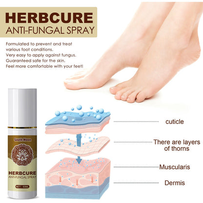 South Moon Herbal Foot Spray Foot Sweat Deodorizing Spray Dehumidifying Spray Foot Odor Care Spray 