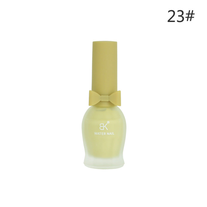 BK bow 30 colors matte matte whitening 7 days water-based nail polish no baking no odor can not be peeled wholesale