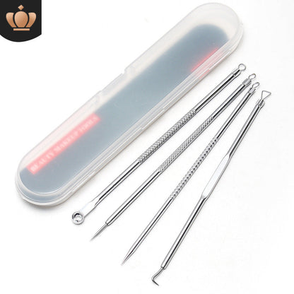 Spot double-headed acne needle 4-piece set rose gold acne needle acne needle acne acne clamp cell clamp wholesale