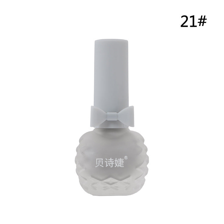 Dongbei Shijie matte matte seven-day non-peelable water-based nail polish waterproof plum color student whitening nail polish