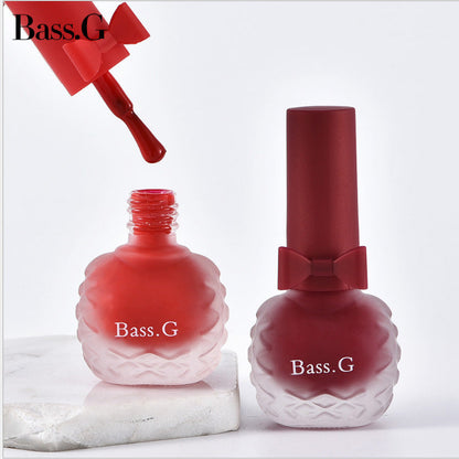 Dongbei Shijie matte matte seven-day non-peelable water-based nail polish waterproof plum color student whitening nail polish