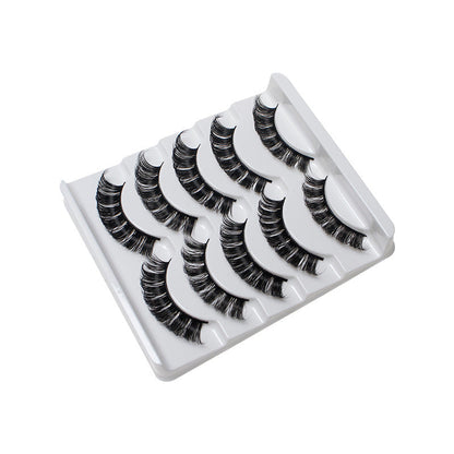 DINGSEN false eyelashes factory cross-border stable supply 5 pairs of eyelashes set Russian curvature DD curl eyelashes