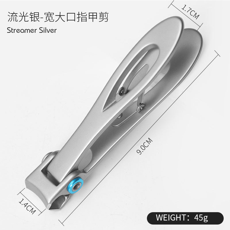 Flat-nose pliers, large opening nail clippers, stainless steel nail clippers, large single nail clippers, nail clippers, nail file