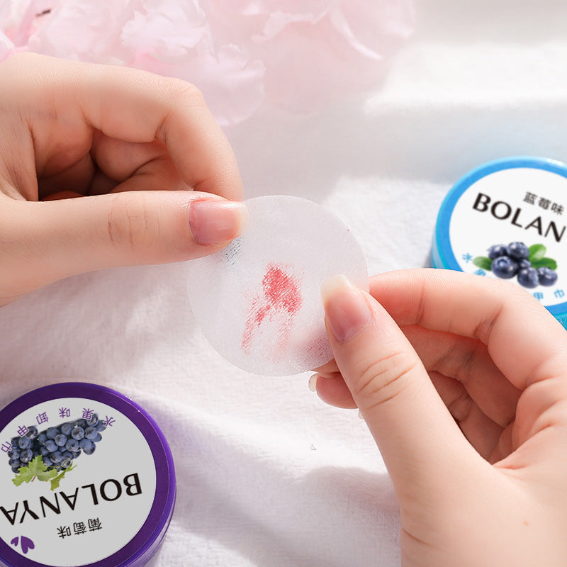 BOLANYA Oily nail polish remover towel Fruit flavor nail polish remover cotton nail polish remover cotton pads nail polish remover towel