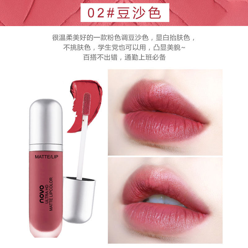 Domestic NOVO5234 milk soft ice cream velvet lip glaze student style moisturizing lip gloss lip liquid wholesale 