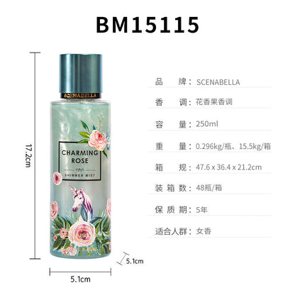 跨境女士身体喷雾香水 女士香水香体喷雾身体香氛body mist250ml