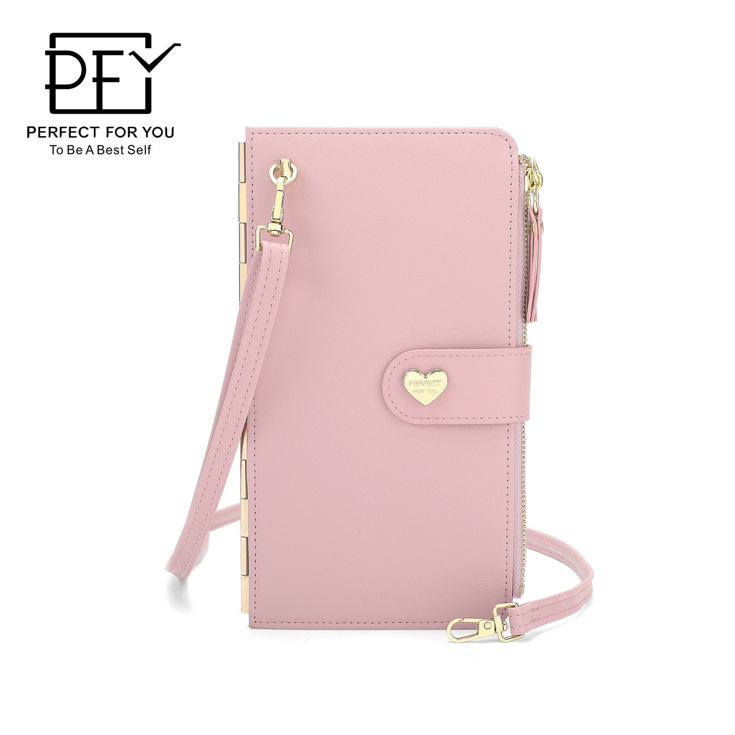 Perfect For You New Women's Multi-Card Coin Purse Multi-Function Large Capacity Crossbody Zipper Card Bag 