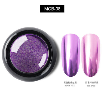 Cross-border manicure titanium gold powder vibrato mirror powder pure color electroplating magic mirror powder manicure glitter powder MCB wholesale