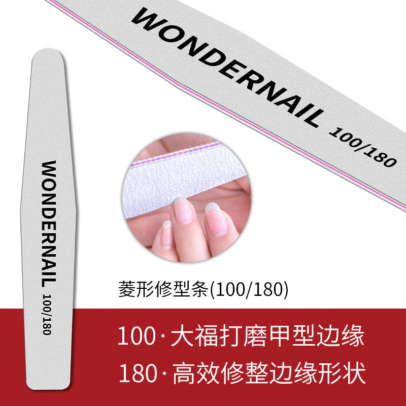 Nail art nail shaping double-sided polished nail diamond sand strip polishing strip nail art tool rubbing strip