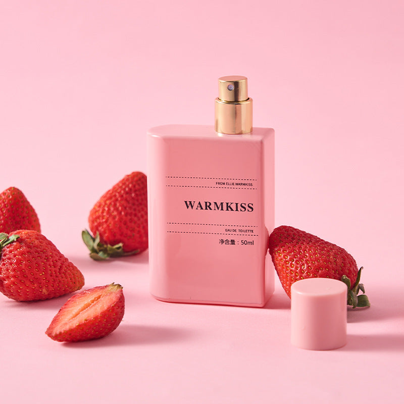 WARMKISS popular flower and fruit fragrance for women, long-lasting light strawberry and green grape fragrance for students 