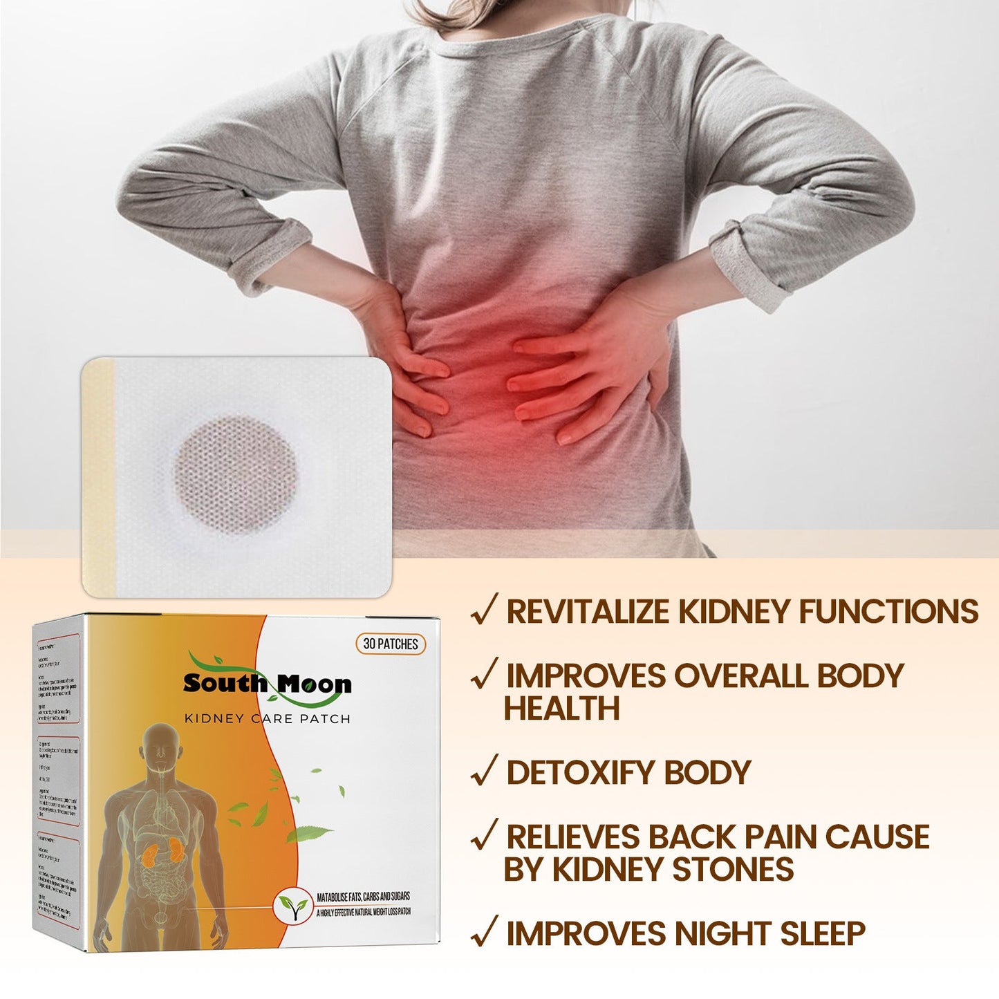 South Moon body care patch relieves back pain, joint pain, body discomfort, health care, belly button patch 