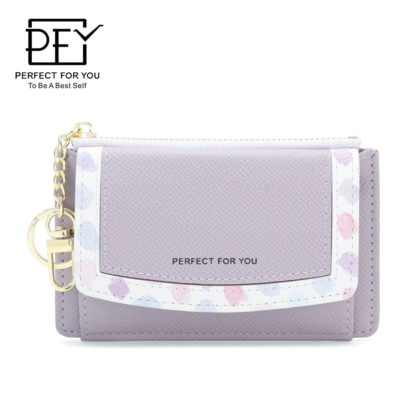 Perfect For You Cross-border Women's Wallet Short Multi-function Fashion Coin Purse Multi-card Slot PU Card Bag 