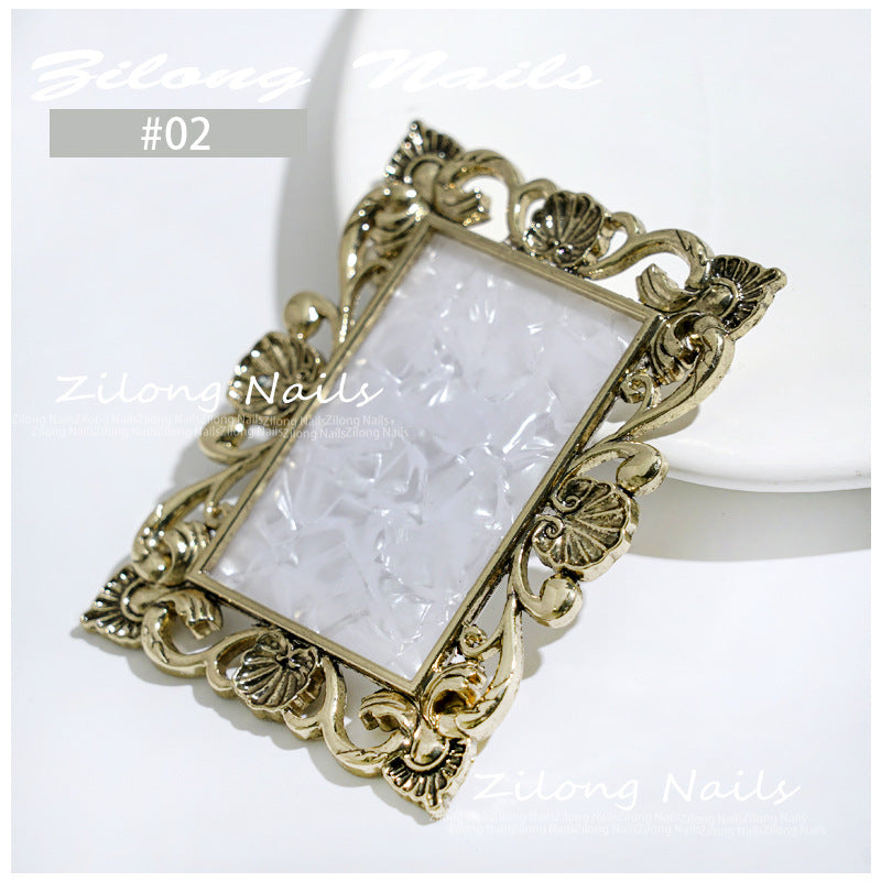 Nail art retro non-slip palette new nail plate display board wholesale display frame palette nail art tools