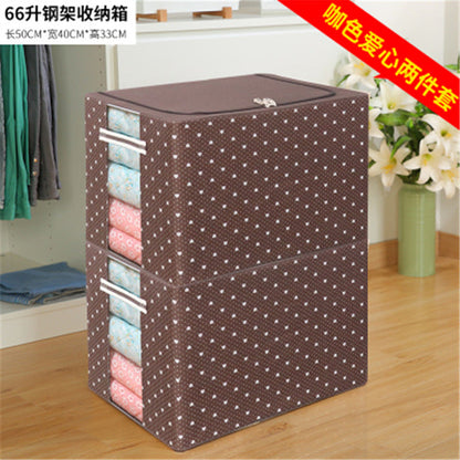 Clothes Storage Box Box Basket Artifact Household Fabric Folding Wardrobe Toy Organizing Bag Dormitory Storage Box 