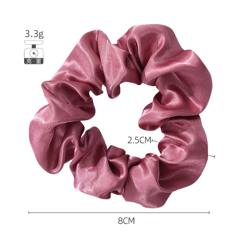 Factory direct sales Amazon cross-border hot selling large intestine hair ring head flower solid color hair tie ponytail fat intestine hair ring