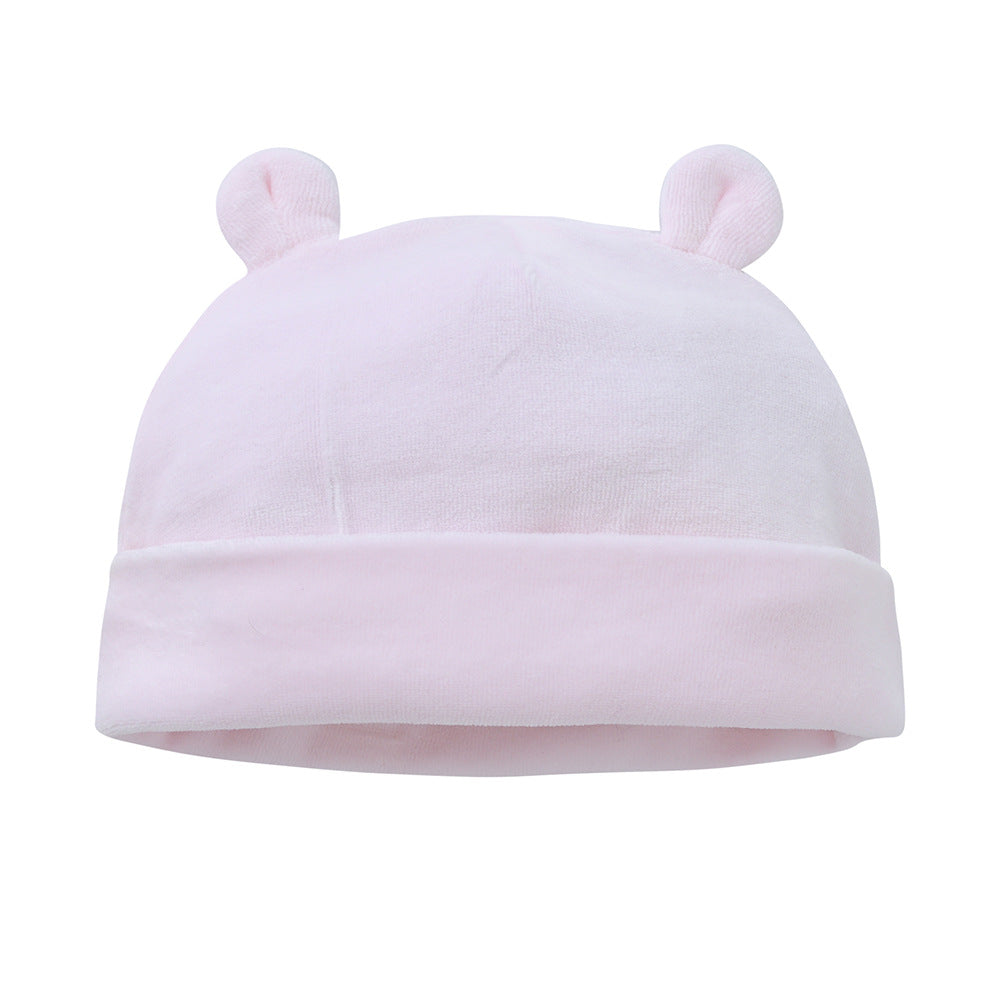 Autumn and winter baby boy and girl hats to keep warm 0-1 year old newborn hat autumn European and American baby hat manufacturers 