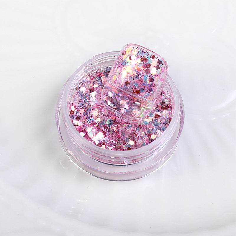 Glitter sequins nail accessories laser fantasy color large patch bright warm elf fairy eye nail art sequins wholesale 