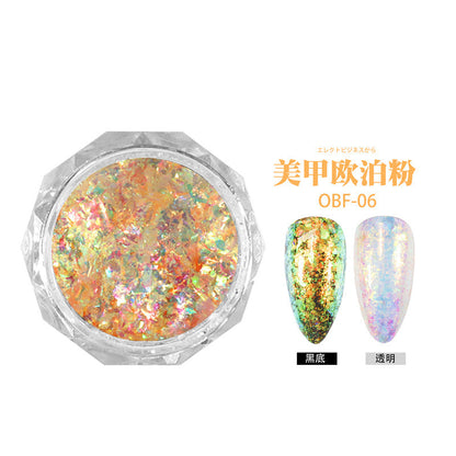 Opal pink aurora brocade pink net red nail art super fairy gradient fantasy color polarized watercolor magic mirror powder spring and summer popular color