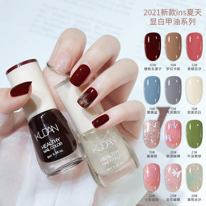 New oily nail polish, non-peelable, no-bake, long-lasting, no odor, natural and quick-drying, cross-border nail polish wholesale