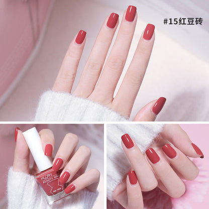 Nail polish no baking quick drying long-lasting nail polish transparent nail polish can not be peeled off toe nail polish for nail salons