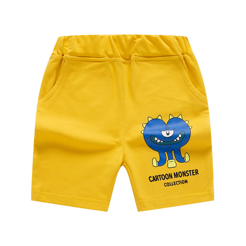 2023 New Summer Cartoon Pattern Children's Shorts Cotton Boys Casual Pants Children's Clothing Wholesale One Piece Dropshipping