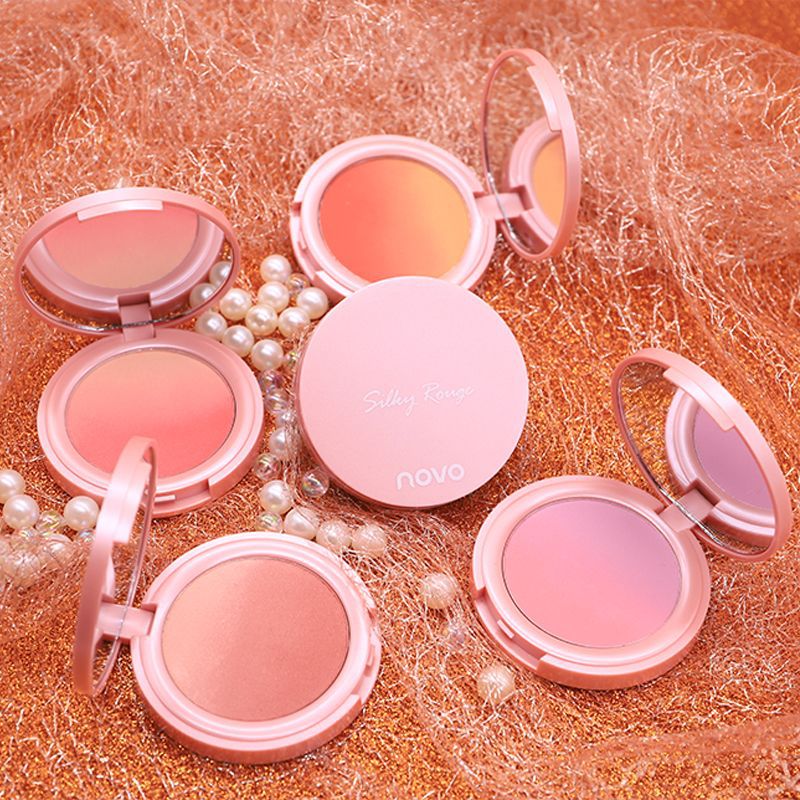 NOVO5259 sweet pink gradient blush nude makeup natural good complexion two-color makeup source manufacturer