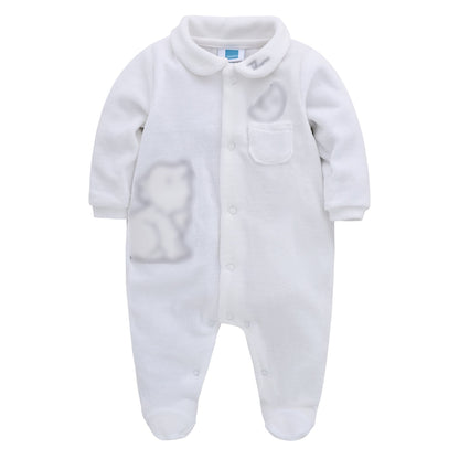 Manufacturers children's clothing baby autumn clothes long-sleeved Korean version infant clothing split leg cover foot crawling clothes cross-border AliExpress 