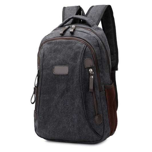 Factory direct sales fashion trend canvas bag leisure backpack hiking sports backpack Korean version student backpack 