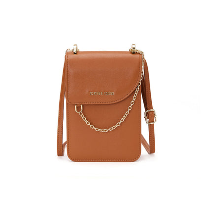 forever young cross-border mobile phone bag female long Korean version simple large capacity PU crossbody shoulder bag wholesale 