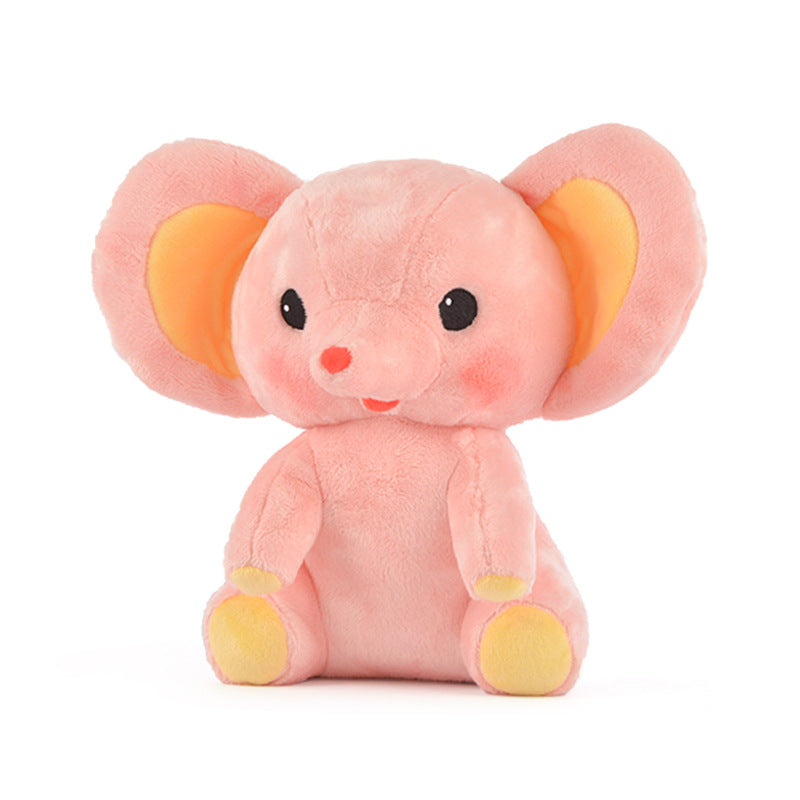 New Style Cartoon Animal Plush Doll Toys Wholesale Cute Little Pink Elephant Doll Doll Pillow Children Gift