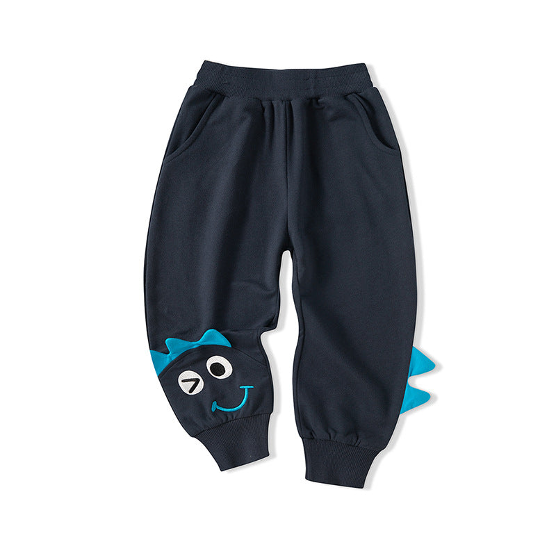 Cross-border children's clothing spring new products 2024 children's pants three-dimensional cartoon trendy children's pants boys' sports pants one piece drop shipping