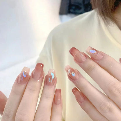 ក្រចកដៃសិប្បនិម្មិត nail stickers ស្ទីគ័រក្រចក