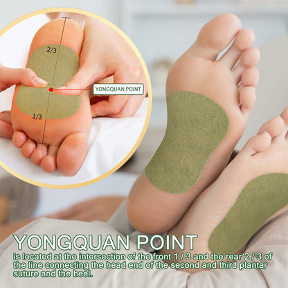 South Moon Mugwort Foot Patch ធ្វើអោយប្រសើរឡើងនូវចរន្តឈាម និងកាត់បន្ថយភាពតានតឹងក្នុងរាងកាយ កាត់បន្ថយ និងថែរក្សាជើង 