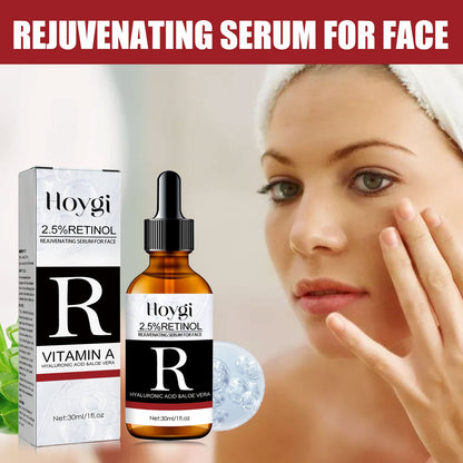 Hoygi Retinol Facial Serum បំបាត់ស្នាមជ្រីវជ្រួញ និងផ្នត់ nasolabial ផ្តល់សំណើមដល់ស្បែកមុខ សេរ៉ូមប្រឆាំងភាពជ្រីវជ្រួញ 