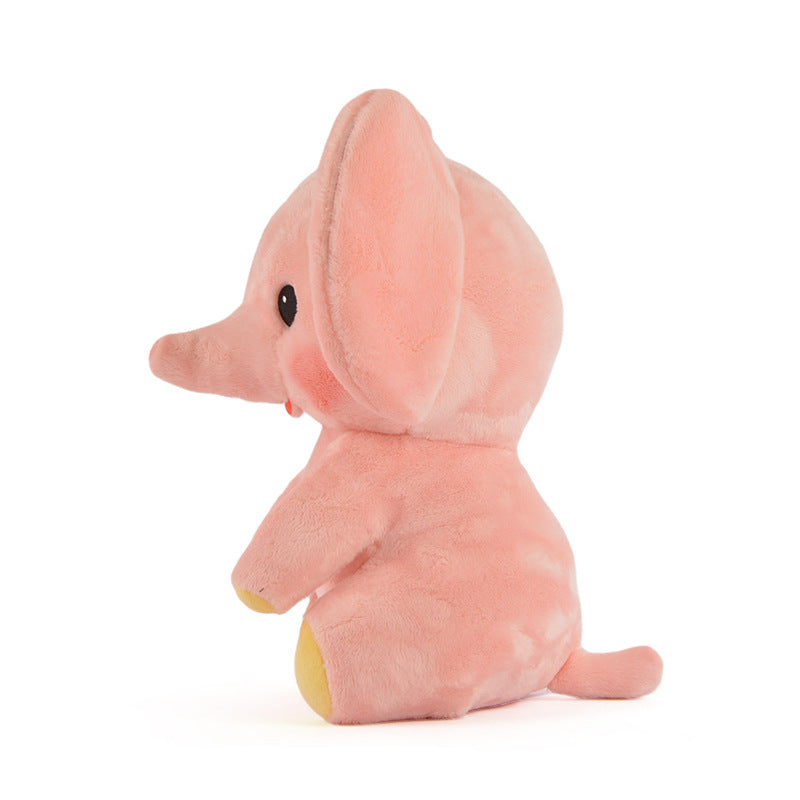 New Style Cartoon Animal Plush Doll Toys Wholesale Cute Little Pink Elephant Doll Doll Pillow Children Gift