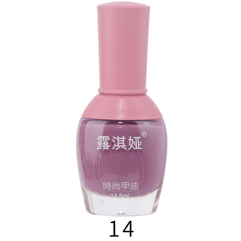 Manufacturer's supply Bei Shijie big belly bottle fashion long-lasting oily nail polish no baking autumn and winter color 14.5ml