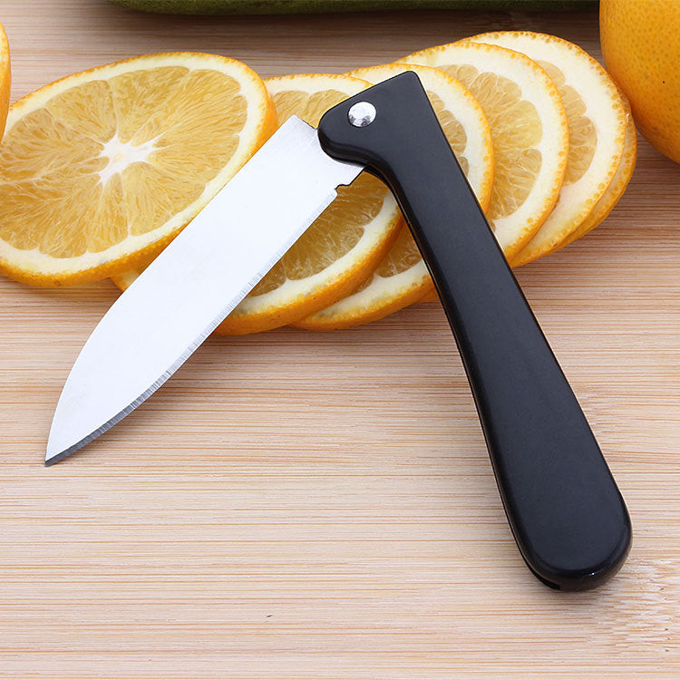 Wholesale one dollar store department store folding fruit knife Yangjiang stainless steel folding knife red promotional gift knife