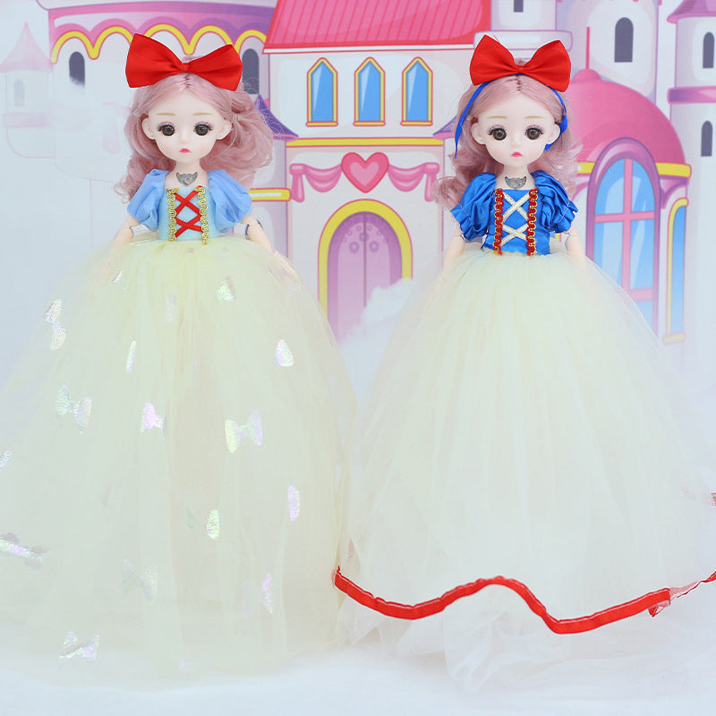 តុក្កតាតន្ត្រី Snow White 32cm ថ្មី Yad Barbie Doll Girls Birthday Gift Toy Children