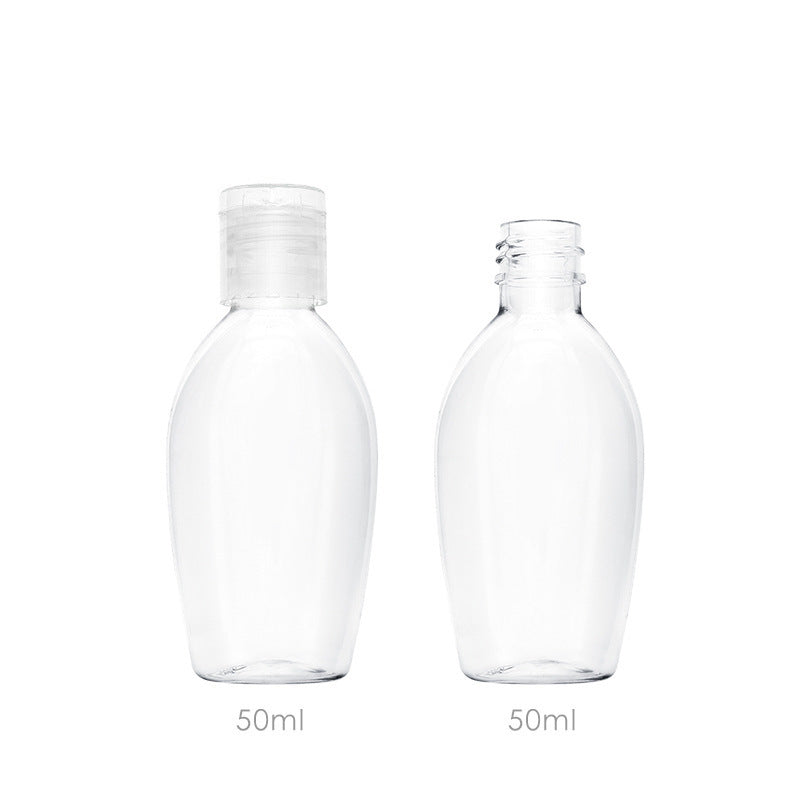 50ml transparent plastic packaging bottle alcohol lotion bottle alcohol disinfectant empty bottle sample sampling bottle