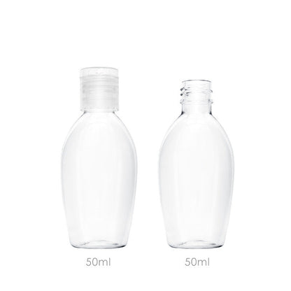 50ml transparent plastic packaging bottle alcohol lotion bottle alcohol disinfectant empty bottle sample sampling bottle