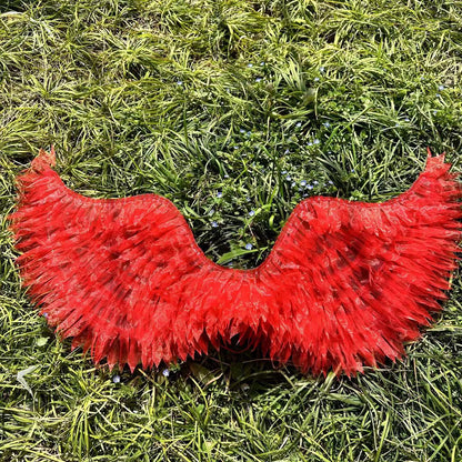 Girls luminous feather wings props girls elf angel wings Children's Day stage performance butterfly