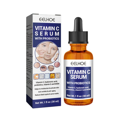 EELHOE anti-aging vitamin C facial essence fades spots, acne, fine lines around eyes, moisturizes and nourishes the skin 