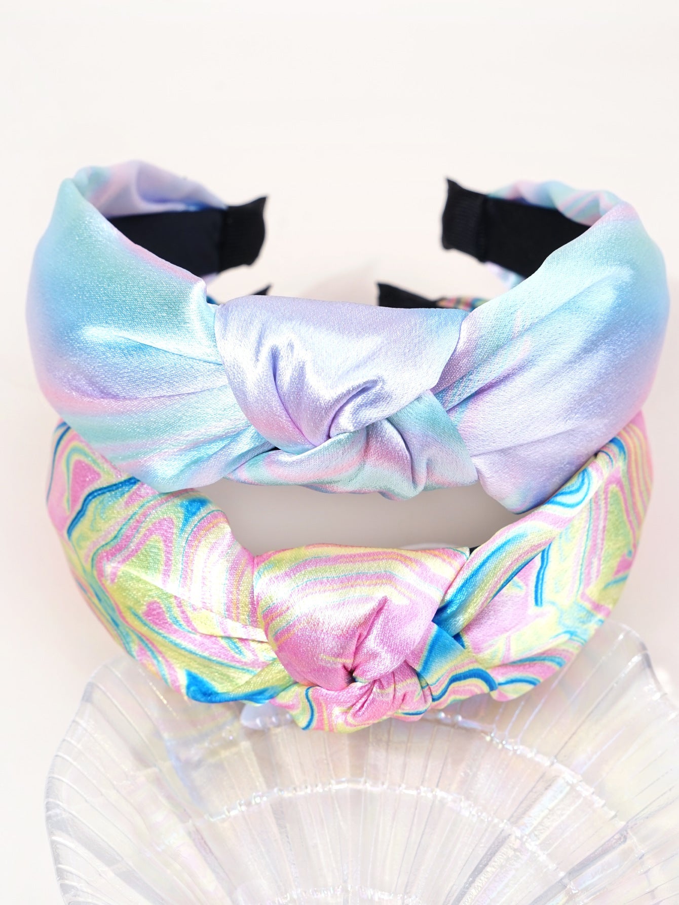 Amazon's hot-selling headband for women, European and American tie-dye knotted head buckle, fabric hairpin, versatile temperament headband, hair cave