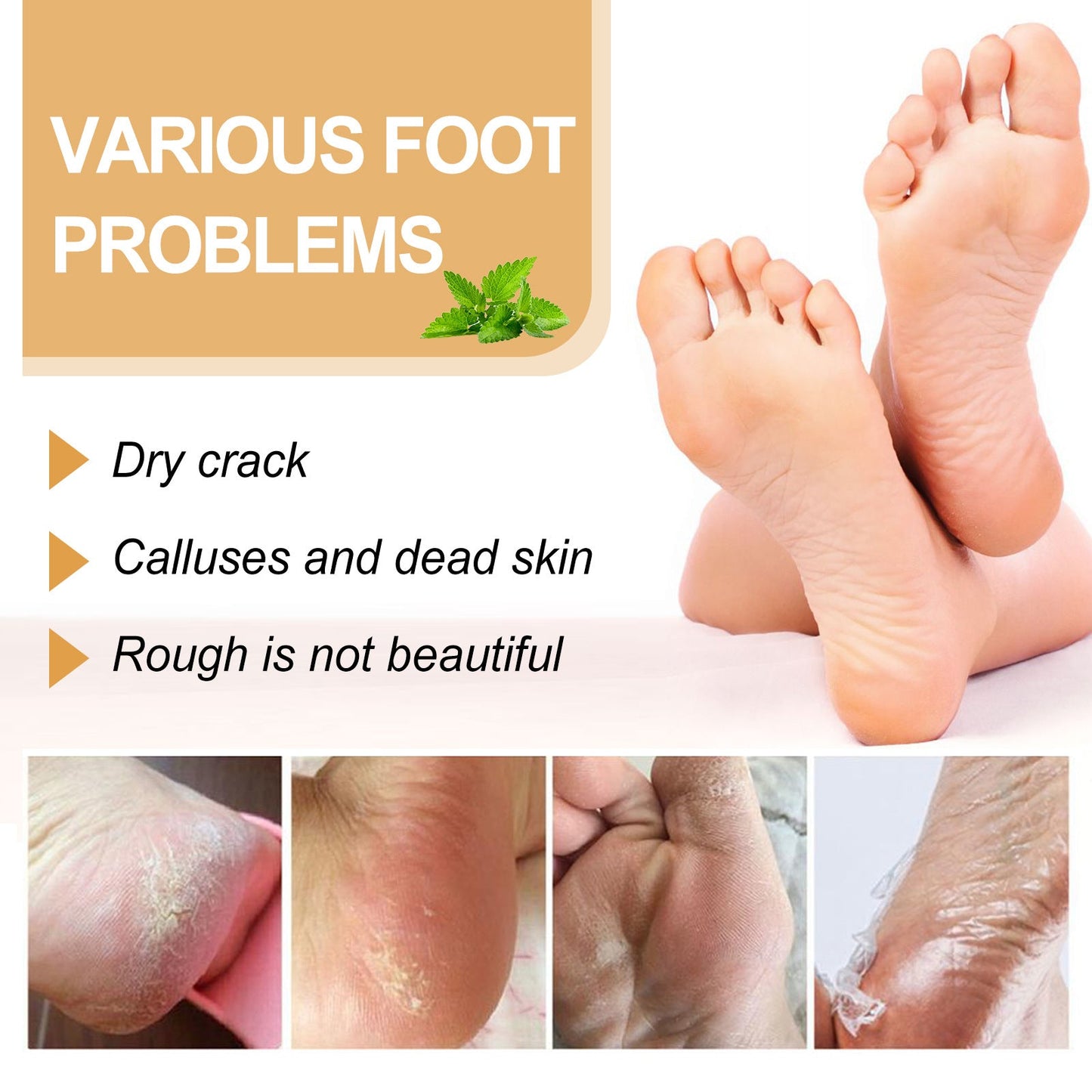 OUHOE foot spray cleans cuticles, calluses, dead skin, prevents dryness and cracks, repairs rough skin, moisturizing care spray 