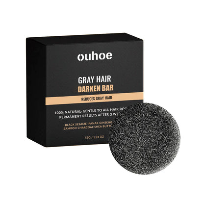 OUHOE black hair soap repair black hair solid hair massage moisturizing hair black hair soap black hair cleansing care soap 