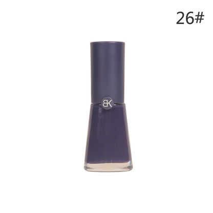 bk summer whitening 7 days 38 colors no baking long-lasting water-based nail polish 9.5ml non-peelable pure color macaron 