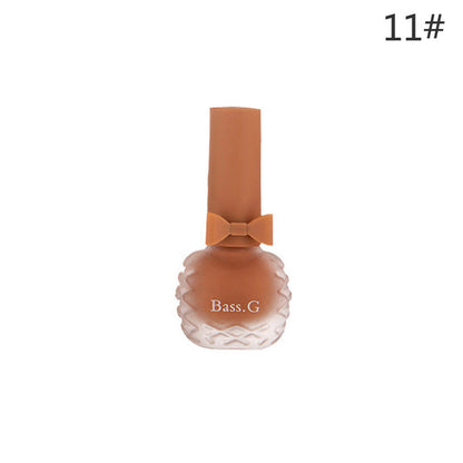 Dongbei Shijie matte matte seven-day non-peelable water-based nail polish waterproof plum color student whitening nail polish