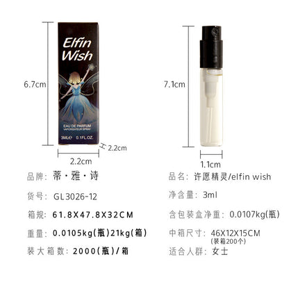 Internet celebrity fragrance 3ml trial pack perfume women's perfume Q version test tube perfume sample wholesale cheap substitute big brand perfume 