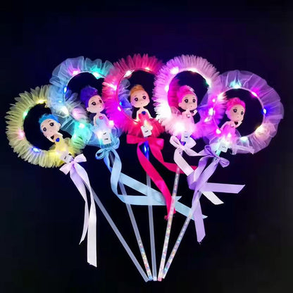 Hot sale led luminous fairy wand doll magic wand luminous doll flash children's toys