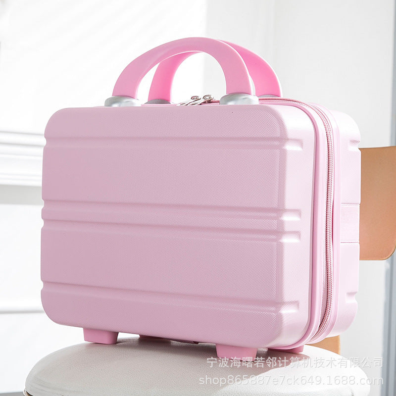 2024 new mother and child box large capacity cosmetic box female small travel suitcase storage bag 14 inch mini suitcase 